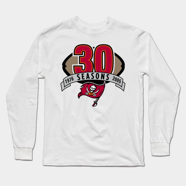 Bucs 30th Season Celebration Long Sleeve T-Shirt by capognad